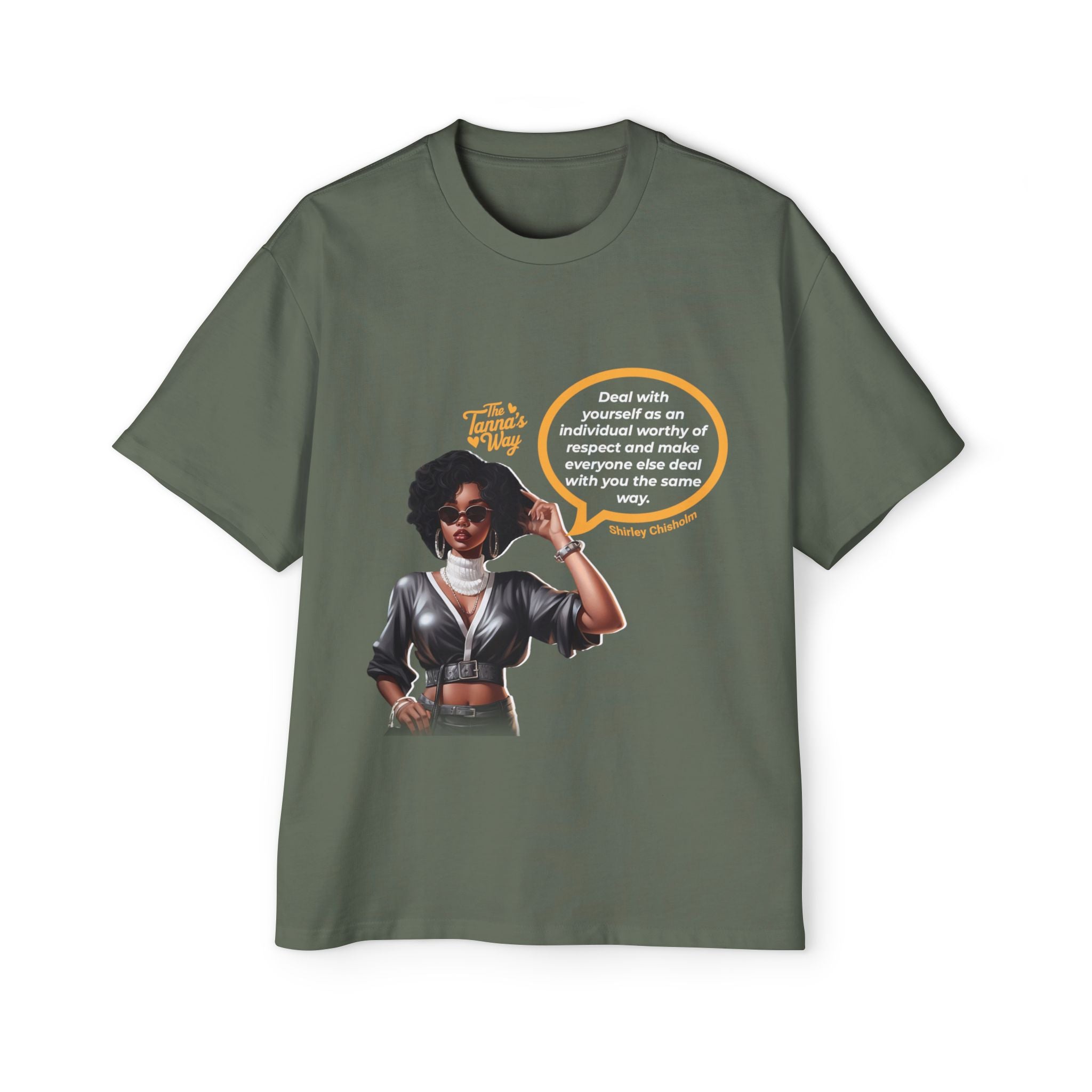 Shirley Chisholm | Men's Heavy Oversized Tee